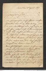 Nachlass Franz Steindachner, Brief von Josef von Steffenelli an Franz Steindachner (15.04.1867), Inv.Nr. 506.01, Seite 1